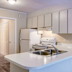 kitchen at Magnolia Terrace located in Macon, GA